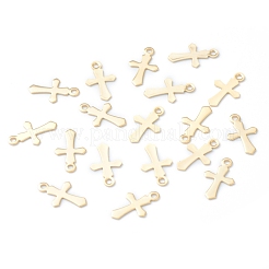 304 Stainless Steel Tiny Cross Charms&nbsp;STAS-H149-05G
