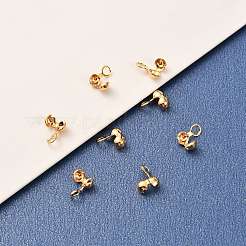 Brass Bead Tips&nbsp;X-KK-F824-033G