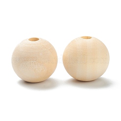 Natural Unfinished Wood Beads&nbsp;WOOD-XCP0001-19A