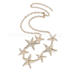 Alloy Starfish Chain Belts for Women&nbsp;NJEW-B120-02