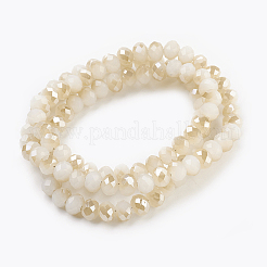 Electroplate Glass Beads Strands&nbsp;X-GLAA-K027-HR-C06
