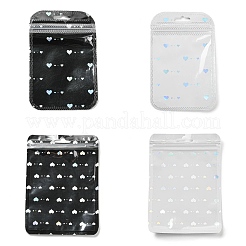 40Pcs 4 Styles Rectangle Laser Plastic Yin-yang Zip Top Gift Bags&nbsp;OPP-FS0001-05