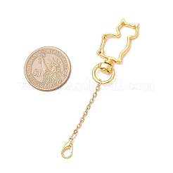 2Pcs 2 Colors Cat Alloy Swivel Lobster Clasps&nbsp;HJEW-JM03382
