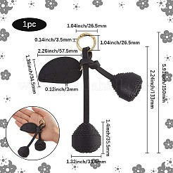 1Pc PU Leather with Alloy Keychains&nbsp;KEYC-SP0001-41A