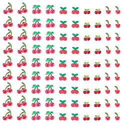 200Pcs Resin Cherry Cabochons&nbsp;RESI-TA0005-49