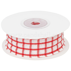 Polyester Plaid Ribbon&nbsp;OCOR-WH20002-28A