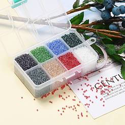 FGB 200G 8 Colors 12/0 Grade A Round Glass Seed Beads&nbsp;SEED-JP0010-02-2mm