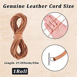 25M Cowhide Leather Cord&nbsp;DIY-CL0001-25