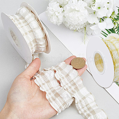 2 Rolls 2 Colors Linen Ribbon for Sewing Decoration&nbsp;OCOR-CY0003-17B