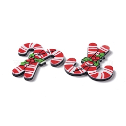 Christmas Style Printed Acrylic Cabochons&nbsp;X-MACR-O045-01F