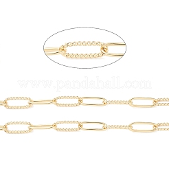 Rack Plating Brass Paperclip Chains&nbsp;CHC-K013-06A
