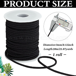 20M Nylon Braided Round Cord&nbsp;OCOR-WH0070-254B