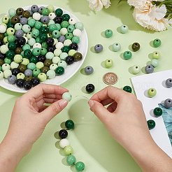 240Pcs 10 Styles Schima Wood European Beads&nbsp;WOOD-PA0001-45