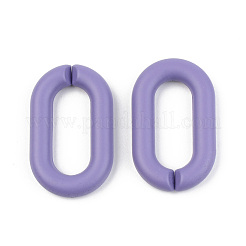 Opaque Spray Painted Acrylic Linking Rings&nbsp;OACR-T024-02-I05