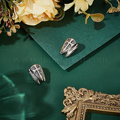 2Pcs Brass Beads&nbsp;KK-HY0004-26AS