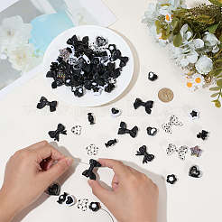 128Pcs Transparent & Opaque Acrylic Beads&nbsp;OACR-BM0001-13