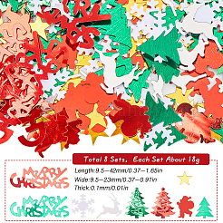 8 Sets Christmas Theme Plastic Cabochons&nbsp;KY-SC0002-22