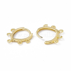 Brass Hoop Earring Findings&nbsp;KK-A172-31G