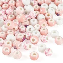 80Pcs 4 Colors Handmade Porcelain Beads&nbsp;PORC-TA0001-53B