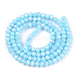Electroplate Glass Beads Strands&nbsp;EGLA-A034-P6mm-B14