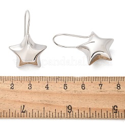 Star Brass Dangle Earrings&nbsp;EJEW-B132-05P