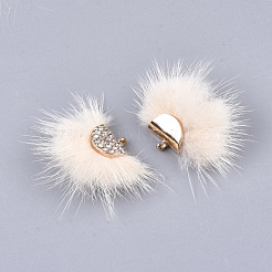 Faux Mink Fur Tassel Pendant Decorations&nbsp;FIND-T040-06