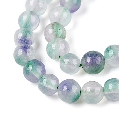 Dyed Natural White Jade Beads Strands&nbsp;G-T138-6mm-210-25