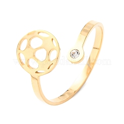 304 Stainless Steel Cuff Open Rings&nbsp;RJEW-D337-01C-G