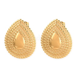 304 Stainless Steel Teardrop Stud Earrings&nbsp;EJEW-I320-11G