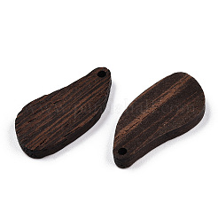 Natural Wenge Wood Pendants&nbsp;WOOD-T023-87