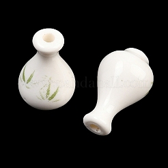Handmade Printed Porcelain Beads&nbsp;PORC-T136-03A-02