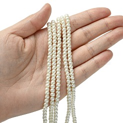 Eco-Friendly Dyed Glass Pearl Round Beads Strands&nbsp;HY-A002-4mm-RB001