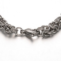 Tarnish Resistant 304 Stainless Steel Byzantine Chain Bracelets&nbsp;STAS-L149-01