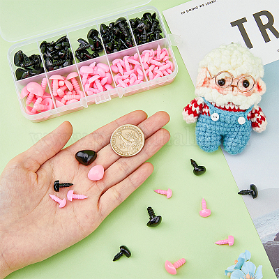 Plastic Doll Nose Sets&nbsp;DIY-WH0297-07D-1