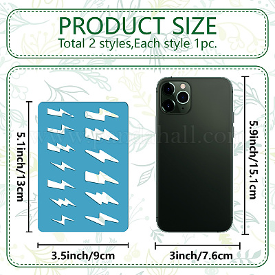 Acrylic Earring Handwork Template&nbsp;DIY-WH0359-046-1