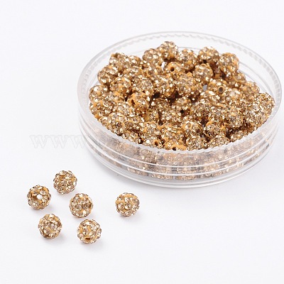 Polymer Clay Rhinestone Beads&nbsp;RB-A053-4mm-14-1