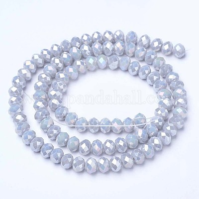 Electroplate Glass Beads Strands&nbsp;EGLA-A034-P2mm-B11-1