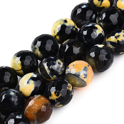Dyed Natural Agate Beads Strands&nbsp;G-T141-01A-02-1