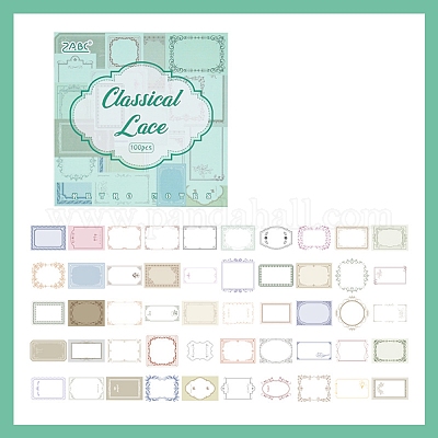 100Pcs Retro Style Scrapbook Paper&nbsp;PW-WGA85C2-05-1