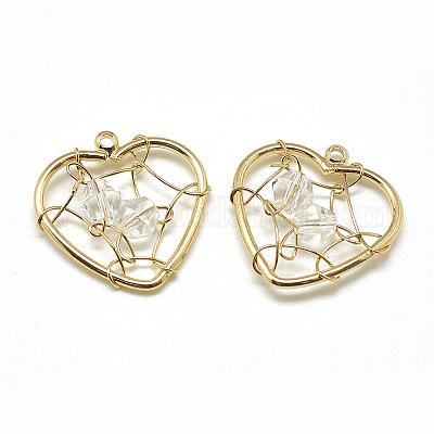 Brass Pendants&nbsp;X-KK-T032-062G-04-1