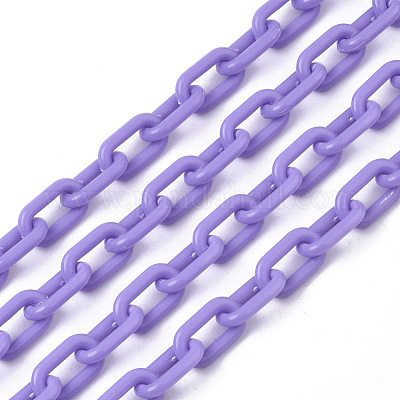 Opaque Acrylic Cable Chains&nbsp;SACR-N010-002E-1