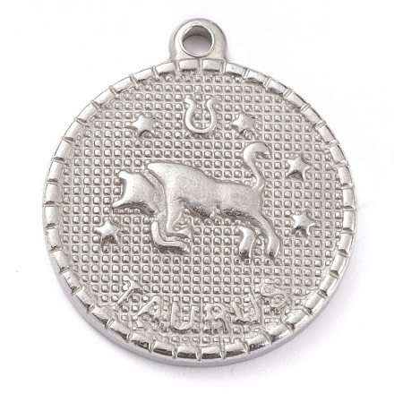 304 Stainless Steel Pendants X-STAS-O140-02P-A-1