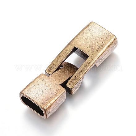 Alloy Snap Lock Clasps&nbsp;PALLOY-P128-06-1