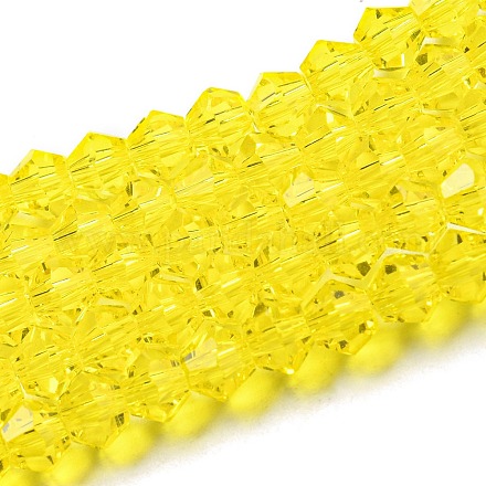 Transparent Glass Beads Strands GLAA-F029-4mm-21-1