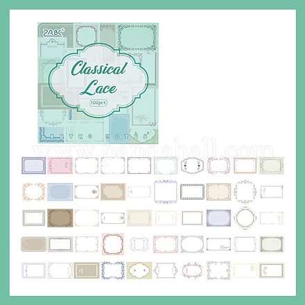 100Pcs Retro Style Scrapbook Paper PW-WGA85C2-05-1