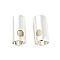 Rack Plating Brass Cord Ends, Column, Silver, 6.8x3.7mm, Hole: 1.6mm.
