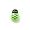 Plastic Cabochons, Ladybug, Light Green, 15x11.3x5.8mm