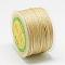 Nylon Threads, Milan Cords/Twisted Cords, Light Khaki, 1.5~2mm, about 54.68 yards(50m)/roll