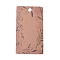 Cardboard Earring Display Cards, Rectangle with Flower Pattern, BurlyWood, 9x5x0.04cm, Hole: 1.5mm