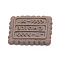Resin Cabochons, Biscuits, Camel, 24x19x3.5mm